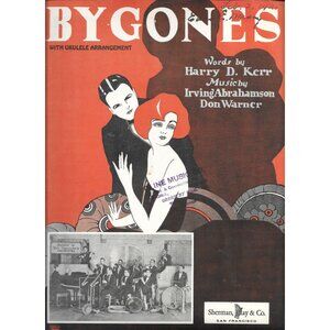 Antique Sheet Music Bygones By Kerr & Abrahamson 1927 Sherman Clay Piano Ukulele